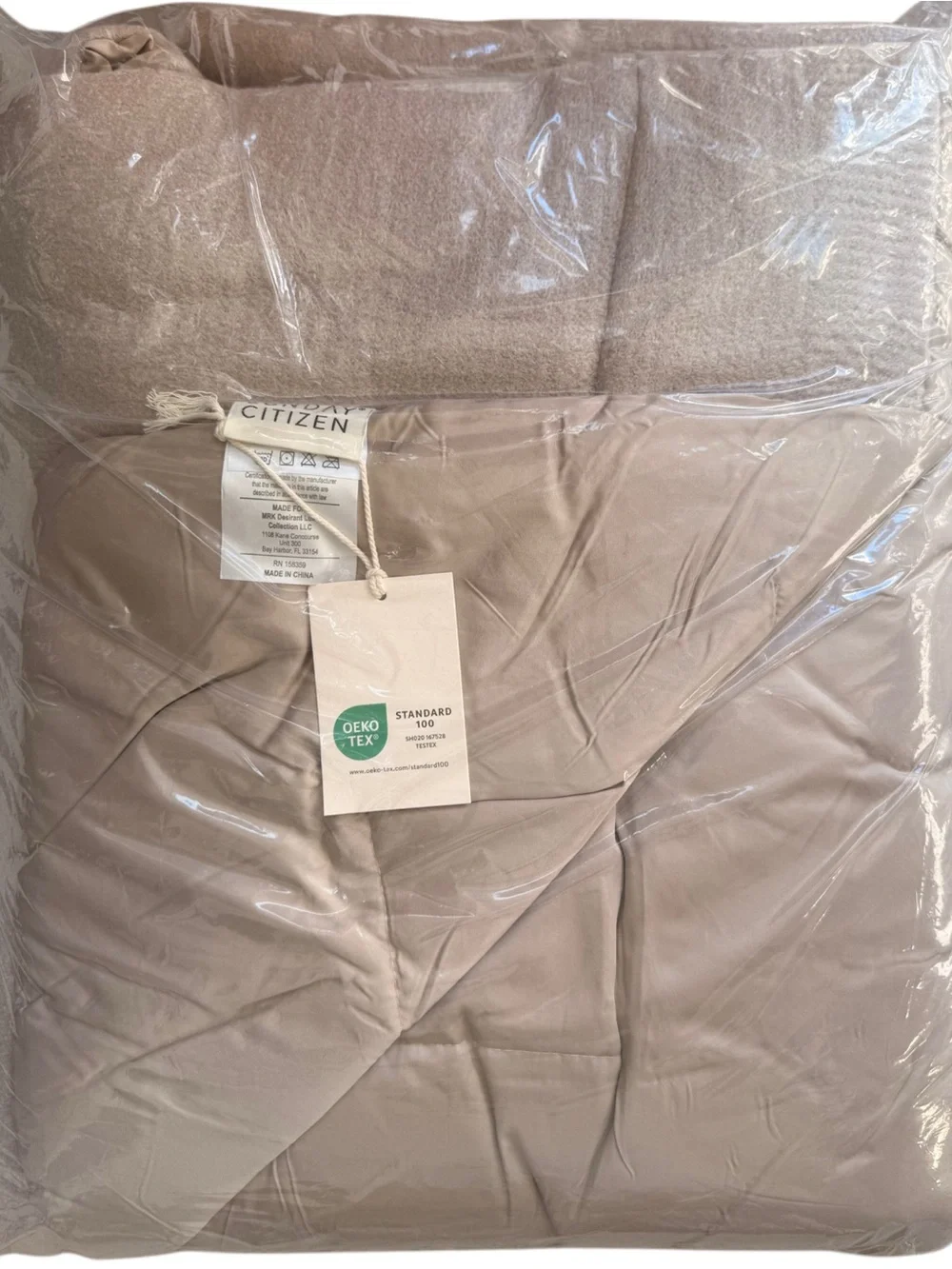 Sunday Citizen Cloud Cooling Comforter - King - Taupe NWT MSRP $390